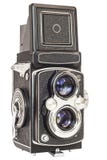 Old Analog Twin Lens Reflex Camera Isolated On White Background. Stock Image Old Analog Twin Lens Reflex Camera Isolated On White Background. Stock Image
