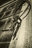 Old antique keys and ring against leaded window Royalty Free Stock Image Old antique keys and ring against leaded window Royalty Free Stock Image