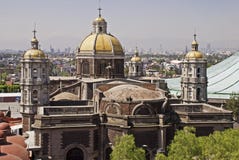 Old Basilica Of Guadalupe In Mexico City Royalty Free Stock Images