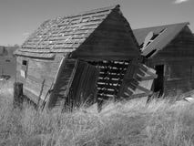 Old Black And White Barn Stock Photo
