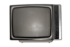 Old black and white TV with a dark screen royalty free stock photo Old black and white TV with a dark screen royalty free stock photo