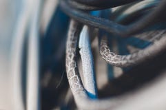 Old wires. Macro stock photos Old wires. Macro stock photos