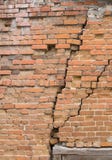 Old Brick Wall With Cracks Stock Images