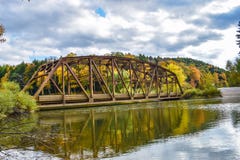Old bridge in Autumn Stock Photos Old bridge in Autumn Stock Photos