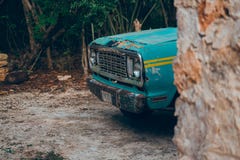 Old Doodge car in Mexic royalty free stock image Old Doodge car in Mexic royalty free stock image