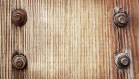 Old Brown Wooden Texture With Metal Screw Old Brown Wooden Texture With Metal Screw