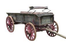 Old Buckboard Wagon Isolated. Stock Photography Old Buckboard Wagon Isolated. Stock Photography