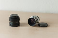 Old camera lenses Stock Photography Old camera lenses Stock Photography
