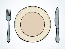 Cutlery. Vector drawing royalty free illustration Cutlery. Vector drawing royalty free illustration
