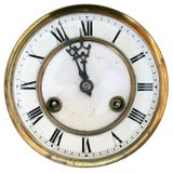 Old clock face isolated