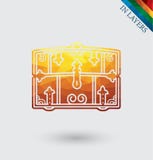 Old Closed chest vector illustration. royalty free illustration Old Closed chest vector illustration. royalty free illustration