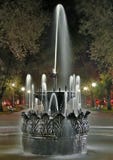 Old Fountain At Night In The Park Royalty Free Stock Image