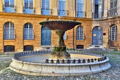 Old Fountain In Aix-en-Provence, France Royalty Free Stock Photography