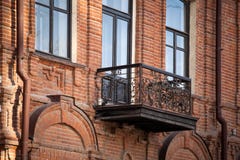 Old glazed balconies royalty free stock image Old glazed balconies royalty free stock image