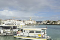 Old harbour in La Rochelle, France stock photo Old harbour in La Rochelle, France stock photo