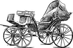 Roads & Carriages Old-horse-carriage-vector-drawing-vintage-42272474