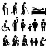 Old Man Patient Blind Disable Handicap Pregnant Royalty Free Stock Photos Old Man Patient Blind Disable Handicap Pregnant Royalty Free Stock Photos