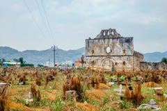 Old maya cemetery in Chamula by San Cristobal de las Casas in Mexico. View on old maya cemetery in Chamula by San Cristobal de las Casas stock image Old maya cemetery in Chamula by San Cristobal de las Casas in Mexico. View on old maya cemetery in Chamula by San Cristobal de las Casas stock image
