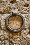 Old Metal Ring On A Stone Wall Royalty Free Stock Photography