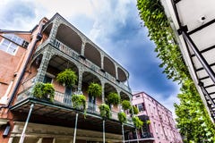 Old New Orleans houses in french royalty free stock photos Old New Orleans houses in french royalty free stock photos