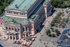 Old opera (Alte Oper) Frankfurt am Main Germany-aerial view royalty free stock photography Old opera (Alte Oper) Frankfurt am Main Germany-aerial view royalty free stock photography