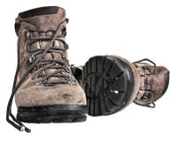 Old Pair Of Walking Boots Stock Images