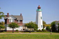 Old Point Comfort Lighthouse, VA, USA Stock Images Old Point Comfort Lighthouse, VA, USA Stock Images
