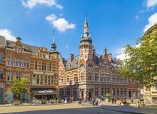 Old Post Office House Leuven Royalty Free Stock Photos Old Post Office House Leuven Royalty Free Stock Photos