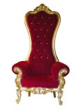 Old red golden king throne isolated over white. royalty free stock photo Old red golden king throne isolated over white. royalty free stock photo