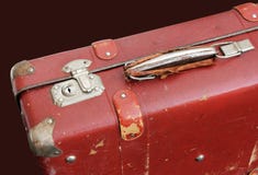 Old Red Suitcase Royalty Free Stock Photos Old Red Suitcase Royalty Free Stock Photos