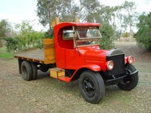 OLD RED TRUCK Royalty Free Stock Images OLD RED TRUCK Royalty Free Stock Images