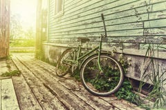 Old retro bike Royalty Free Stock Photo Old retro bike Royalty Free Stock Photo