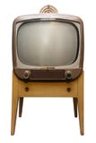 Old Retro Vintage TV Console Set, Fifties Isolated