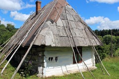 Old Rural House In Carpathian Region Stock Image Old Rural House In Carpathian Region Stock Image