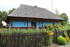 Old Rural House In Open-air Folk Museum  In Uzhhorod Royalty Free Stock Images