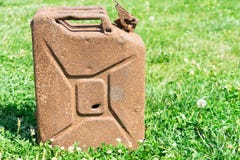 Old rusty canister. Place for your text. stock photos Old rusty canister. Place for your text. stock photos