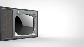 Old school vintage TV set - cut shot royalty free illustration Old school vintage TV set - cut shot royalty free illustration