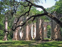 Old Sheldon Church Ruins royalty free stock image Old Sheldon Church Ruins royalty free stock image