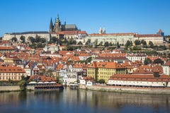 Old Town Of Prague And Prague Castle, Czech Republic. Royalty Free Stock Photos