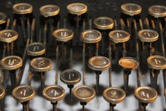 Old Typewriter Keys Royalty Free Stock Photo Old Typewriter Keys Royalty Free Stock Photo