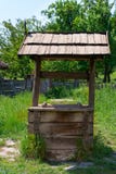 Old Village Well With A Wood Roof Stock Photos