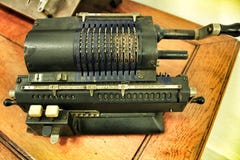 Old calculating machine royalty free stock image Old calculating machine royalty free stock image