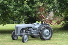 An old vintage little grey fergie ferguson tractor farm equipment Royalty Free Stock Photos An old vintage little grey fergie ferguson tractor farm equipment Royalty Free Stock Photos