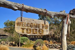 old vintage wood signboard with text welcome to togo stock photography old vintage wood signboard with text welcome to togo stock photography
