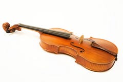 Old Violin Over White Stock Images Old Violin Over White Stock Images