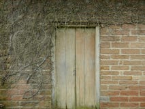 Old wall with door royalty free stock photography Old wall with door royalty free stock photography
