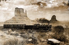 Old western train