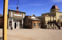 Old Wild West Cowboy Town USA Royalty Free Stock Images