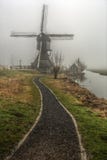 Old Windmill in Kinderdijk, the Netherlands