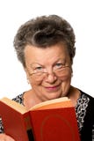 Old Woman With The Book Royalty Free Stock Photo